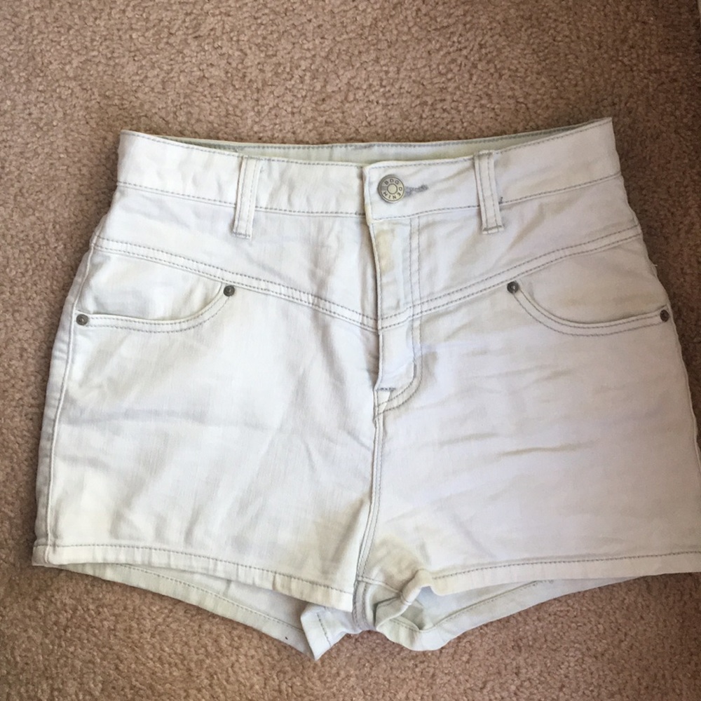 BDG, very light blue denim shorts